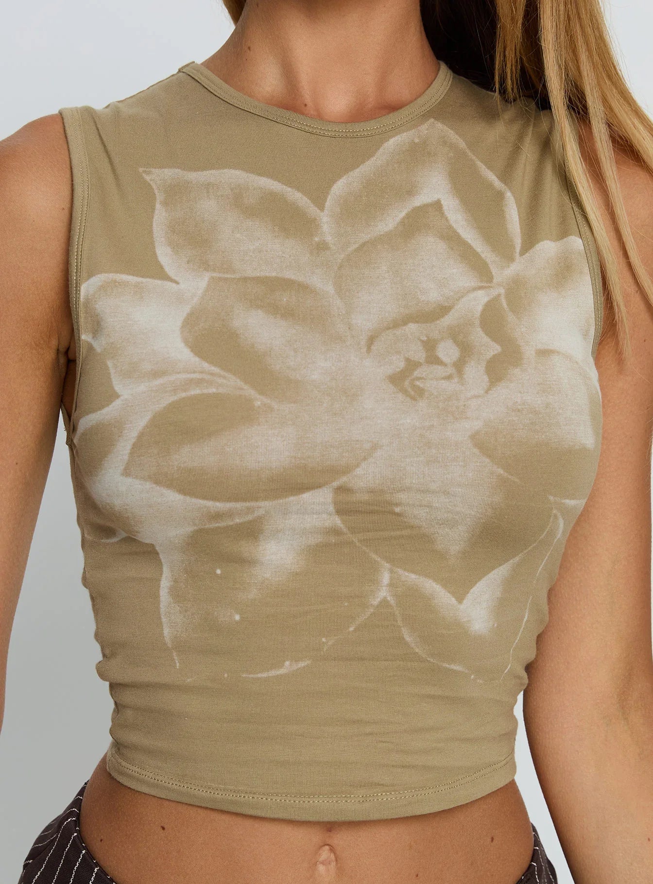 Monlo Top Floral Lime