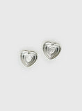 Missouri Stud Earrings Silver Butter