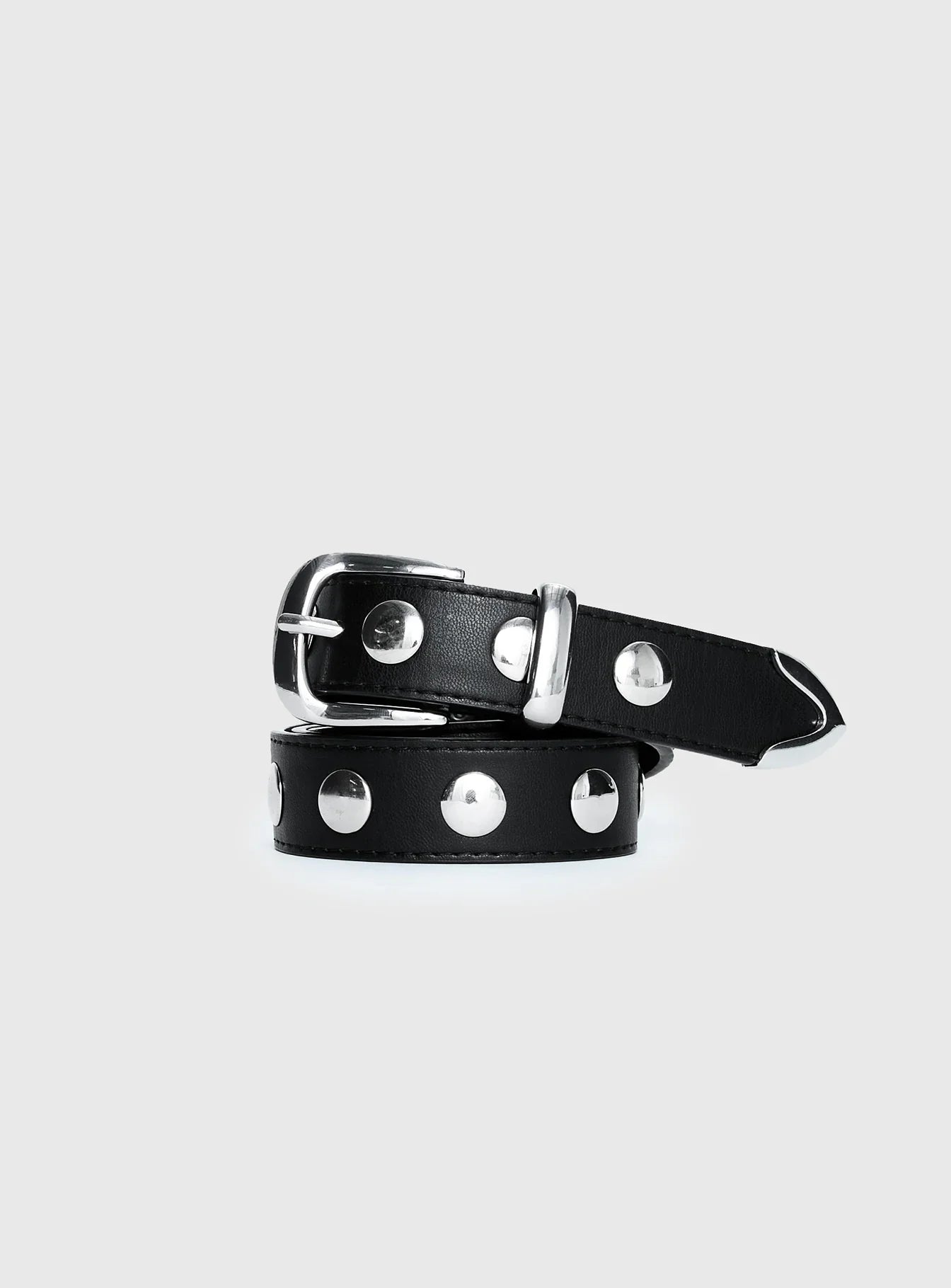 Nikoli Stud Belt Black Silver