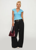 Indulgence Corset Top Blue