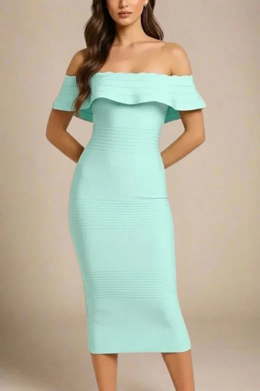 Billie Bandage Midi Dress Mint Green