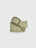 Spheres Stud Belt Sage Gold