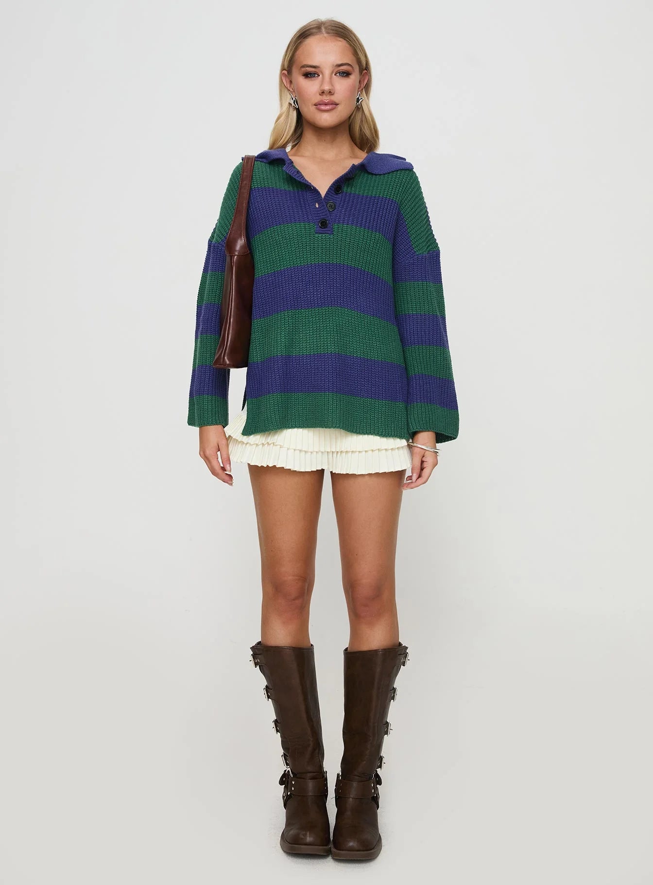 Olivah Jumper Blue Green