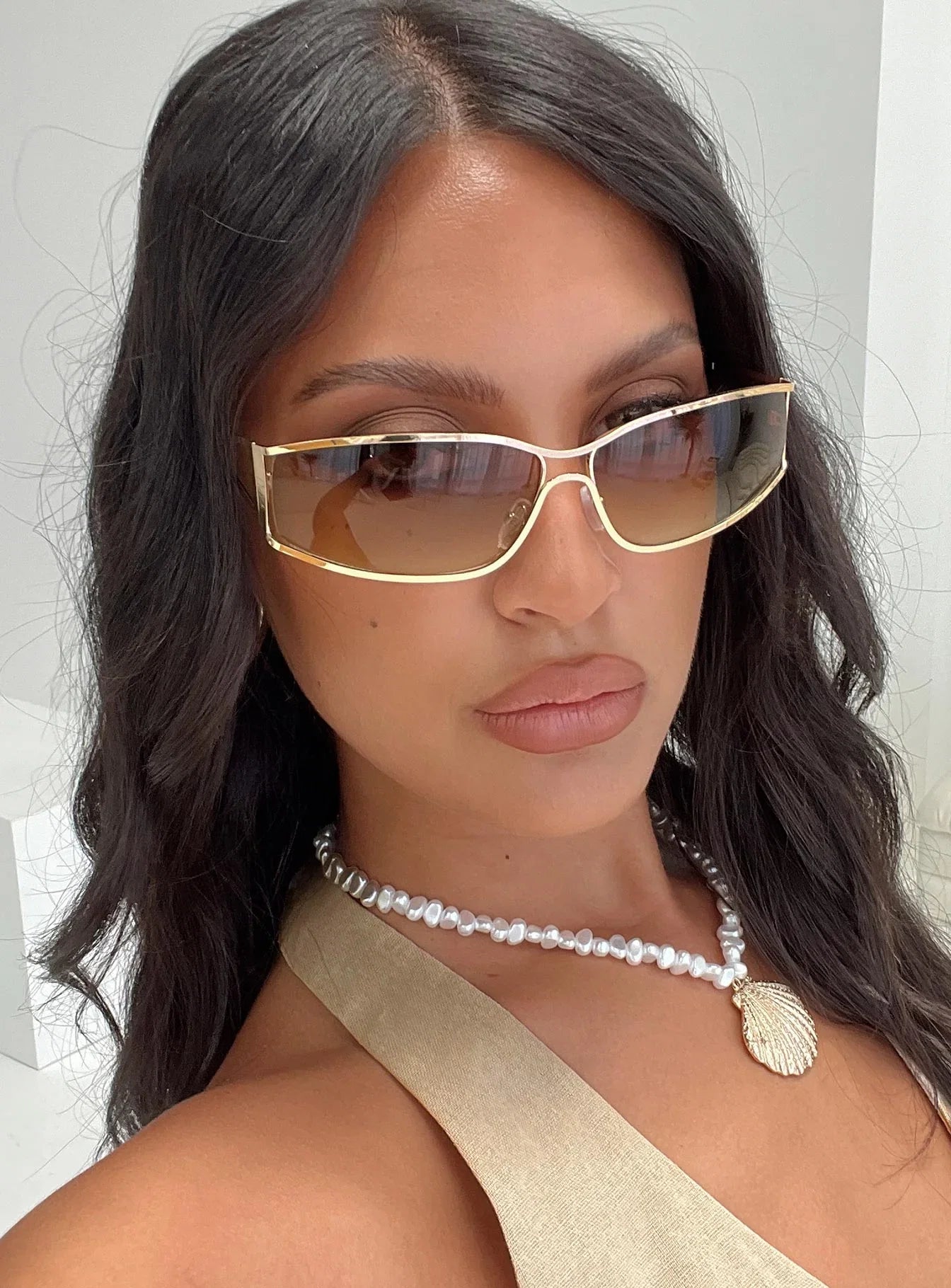 Dyxon Sunglasses Gold brown