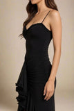 Noah Bodycon Wrap Midi Dress Classic Black