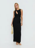 Cymone Cut Out Maxi Dress Black