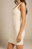 Cindy Bandage Mini Dress Beige