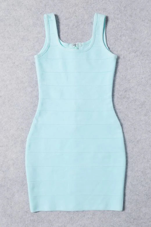 Maria Bandage Mini Dress Baby Blue