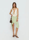 Daelen Waterfall Midi Skirt Mint