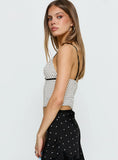 Audreana Cami Top White Polka
