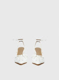 Nilah Pointed Toe Heels White
