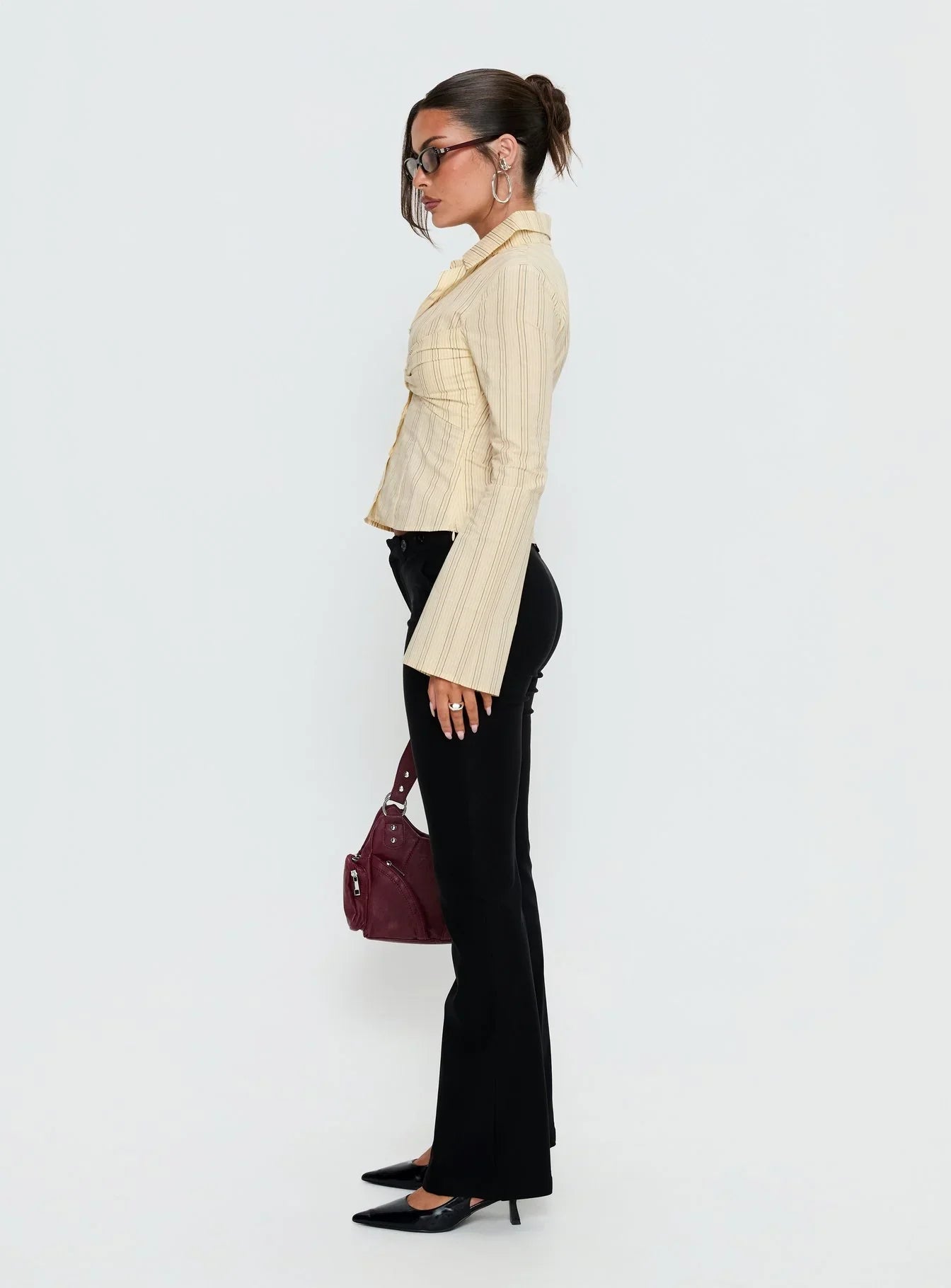 Dariana Flare Pants Black