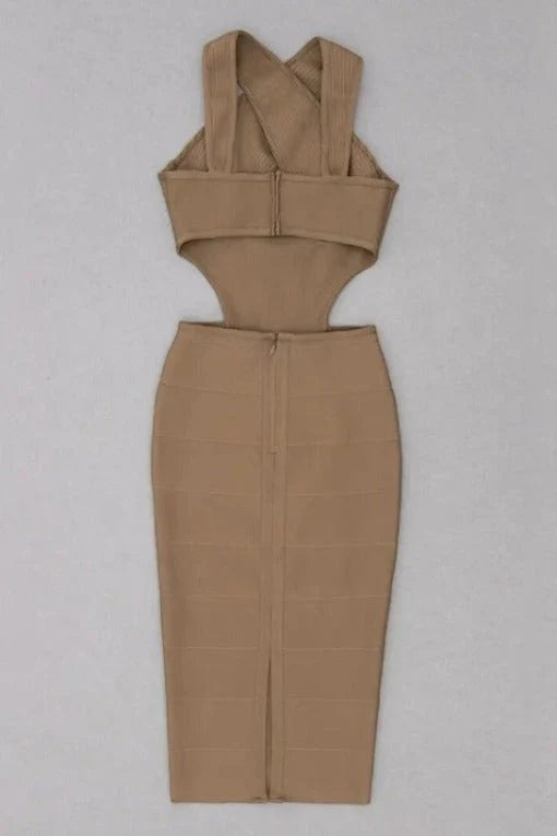 Sasha Bandage Midi Dress Classic Black Sale