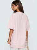 Blooming Love Oversized Graphic Tee Pink