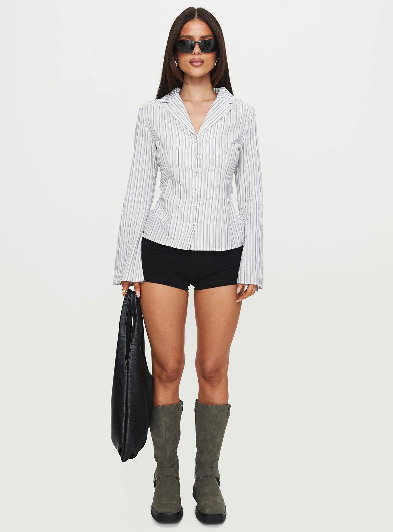 Myers Stripe Top White