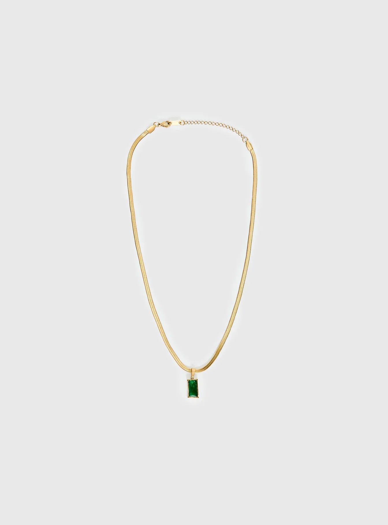 Seeley Snake Chain Pendant Necklace Gold