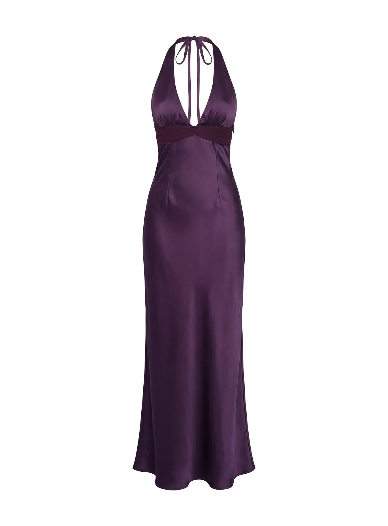 Odyssa Halter Maxi Dress Purple
