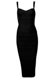 Heidi Bandage Midi Dress Classic Black