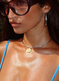Vanita Necklace Silver Yellow