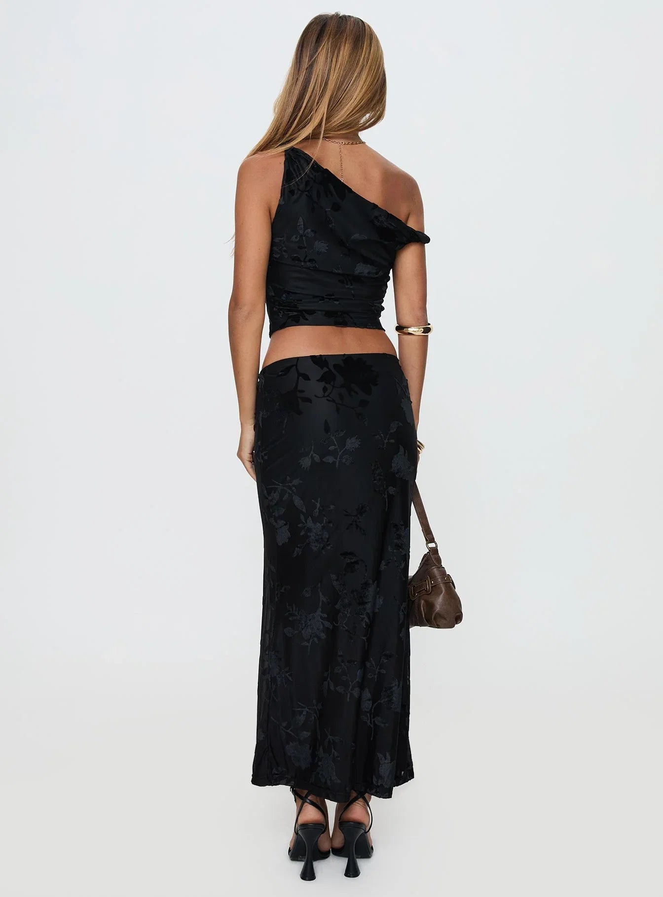 Look At You Go Asymmetrical Set Black