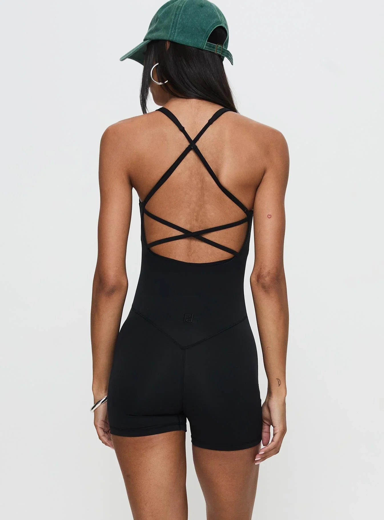 Run The Play Active Romper Black