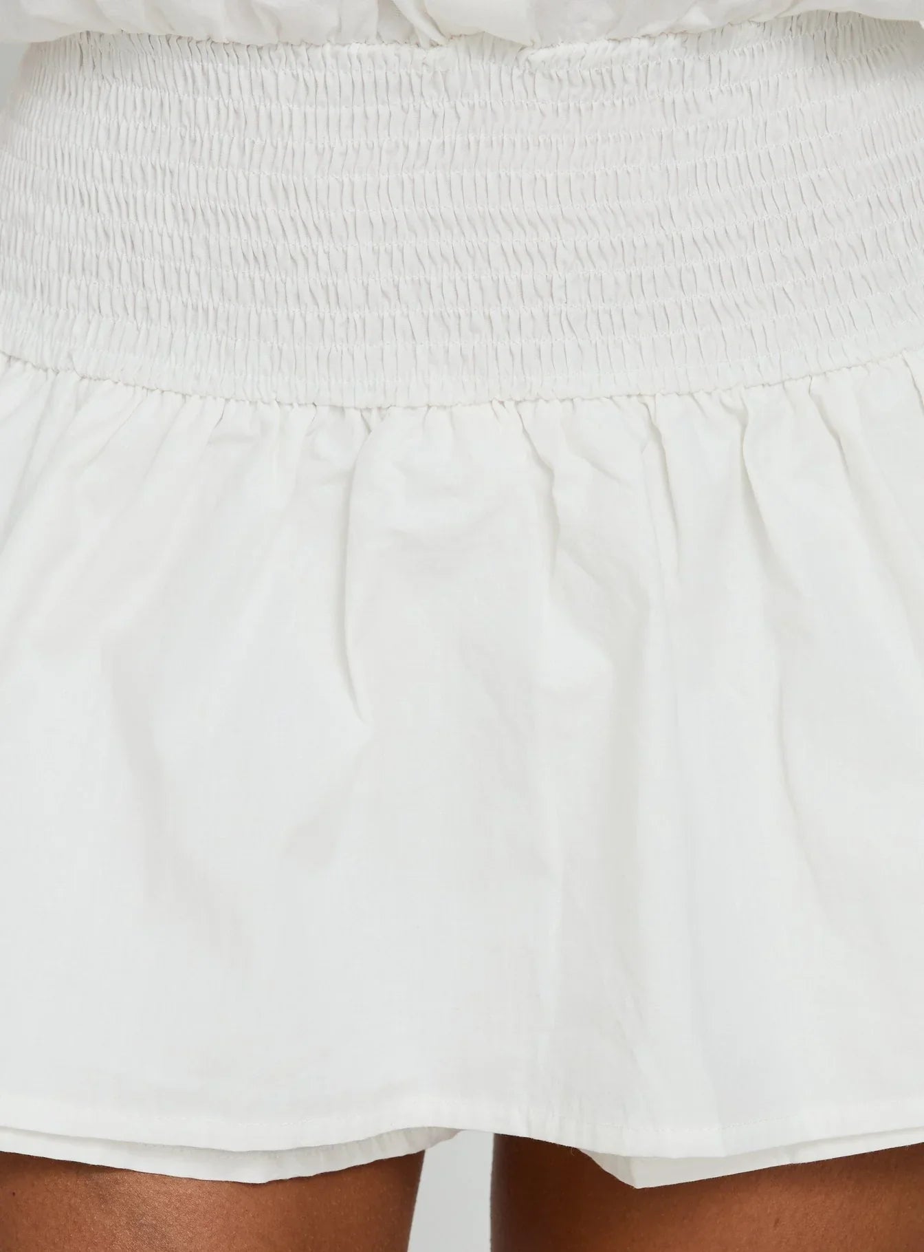 Nilufer Collared Playsuit White