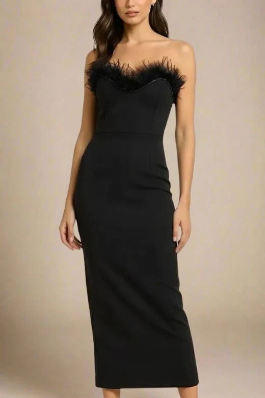 Erin Bandage Maxi Dress Classic Black
