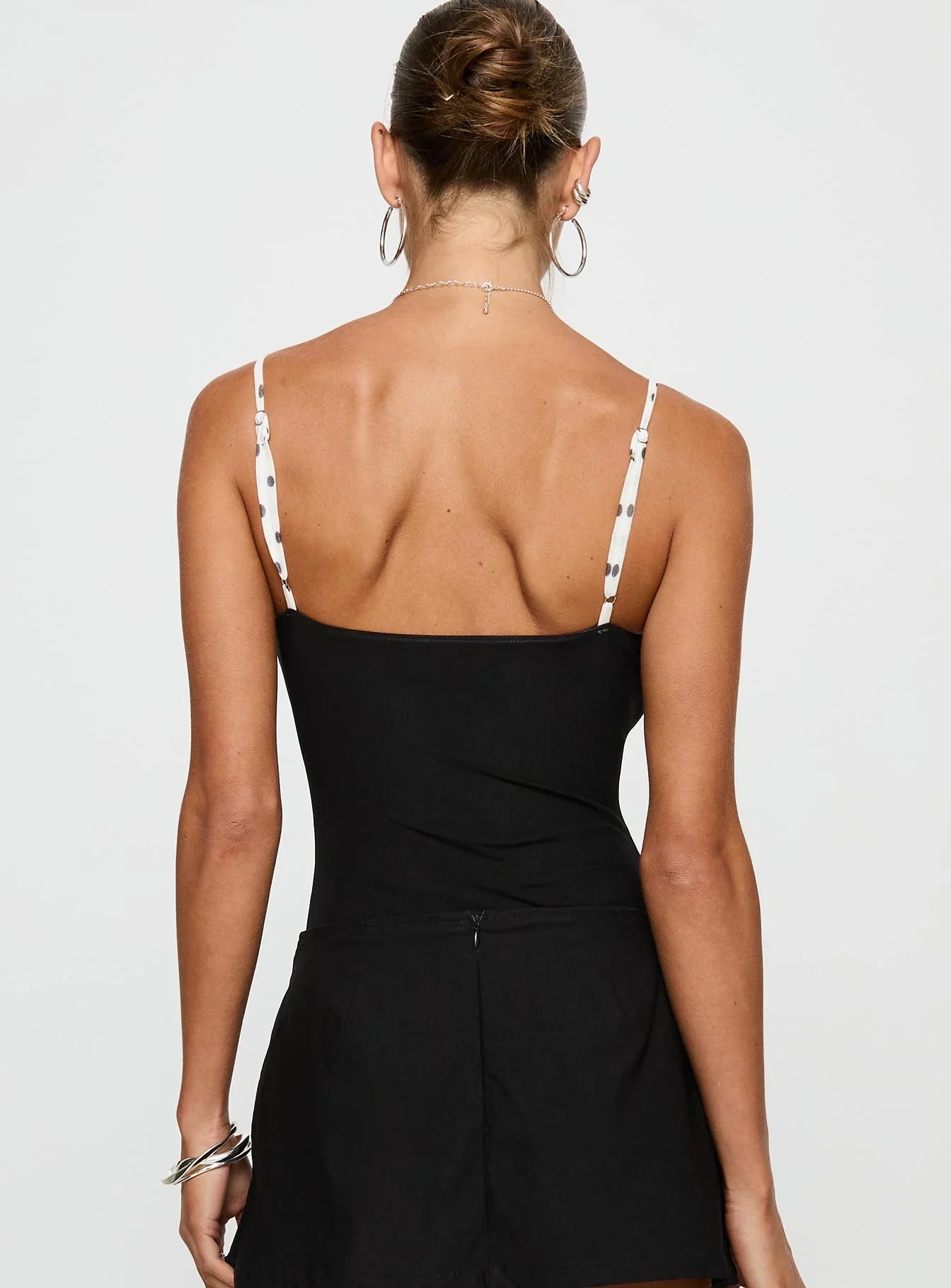 Evette Bodysuit Black White