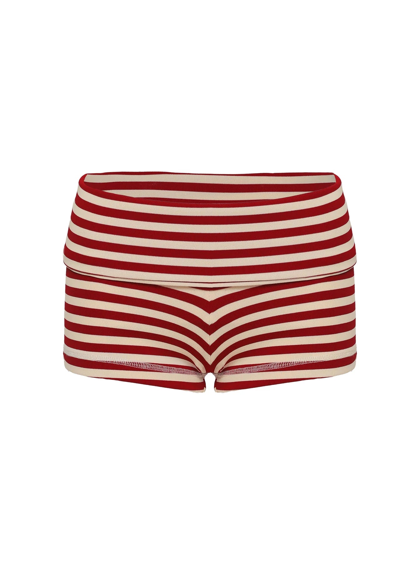 Miztaray Shorts Red Cream Stripe