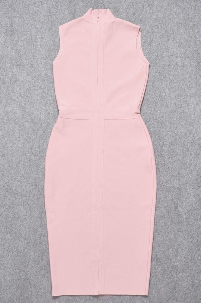 Grace Bandage Midi Dress Dusty Pink Sale