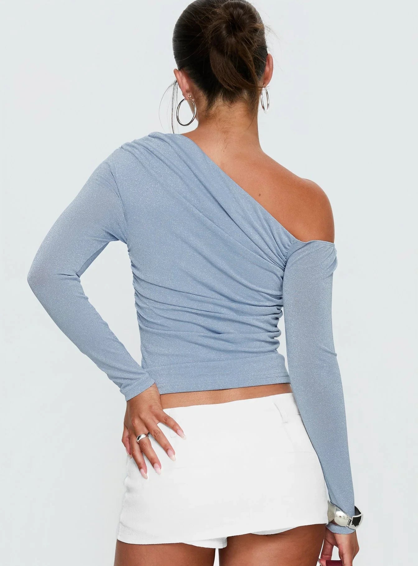Beller Long Sleeve Top Blue Sparkle
