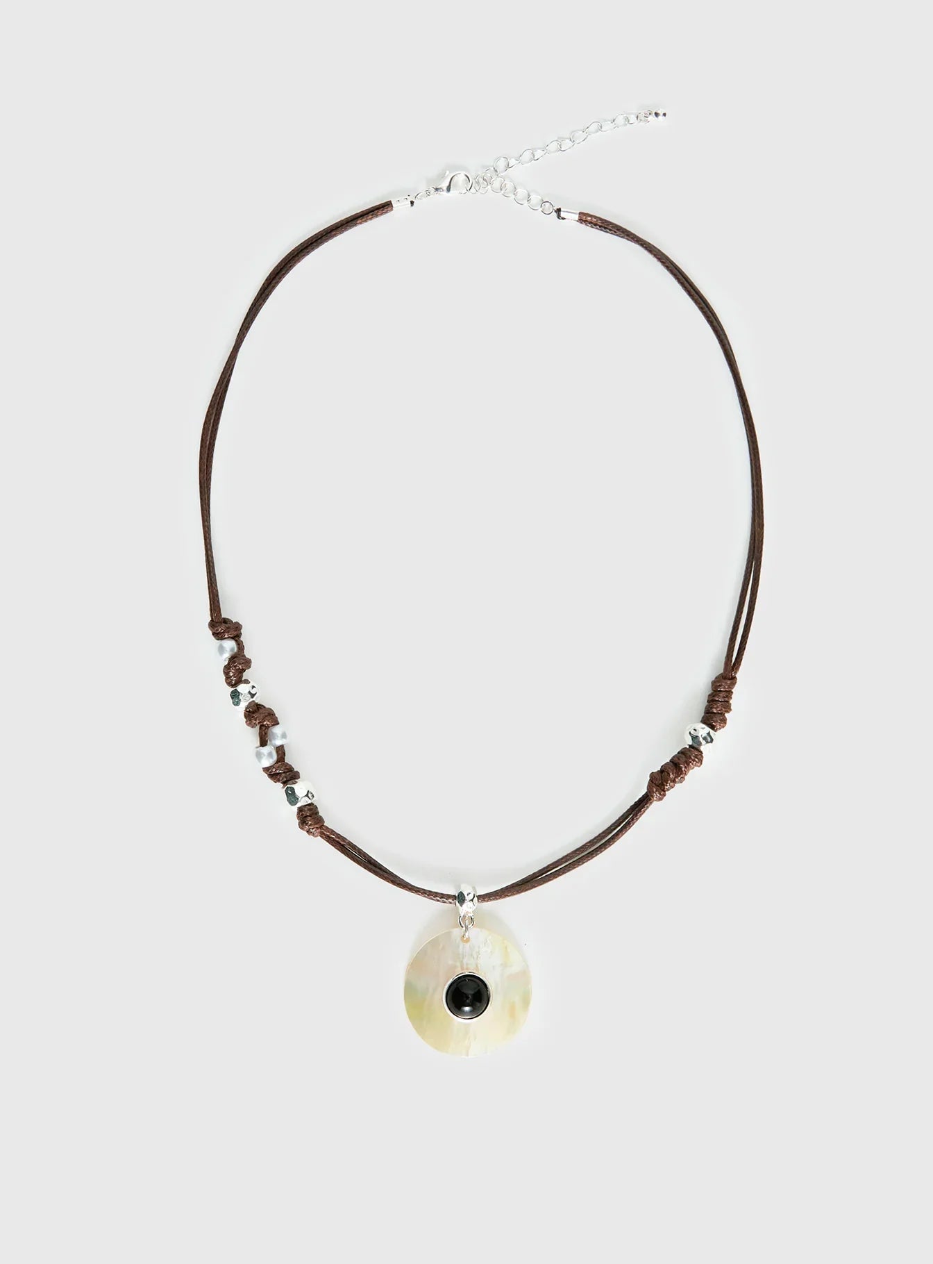 Saturn Returns Pendant Necklace Silver