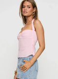 Isabetta Halter Top Pink
