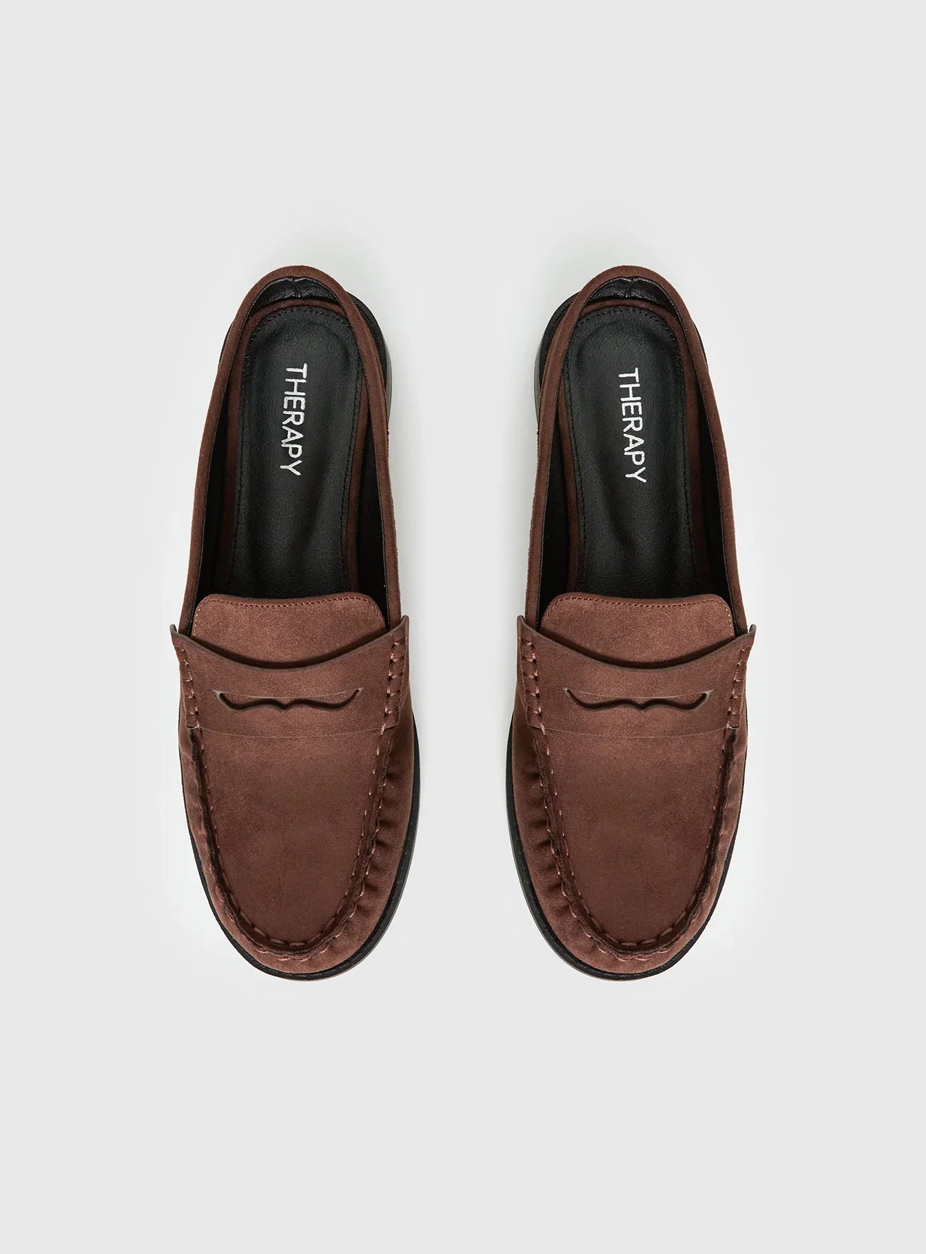 Therapy Atticus Faux Suede Slip On Loafer Brown