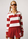 SDSU Rugby Polo Red White