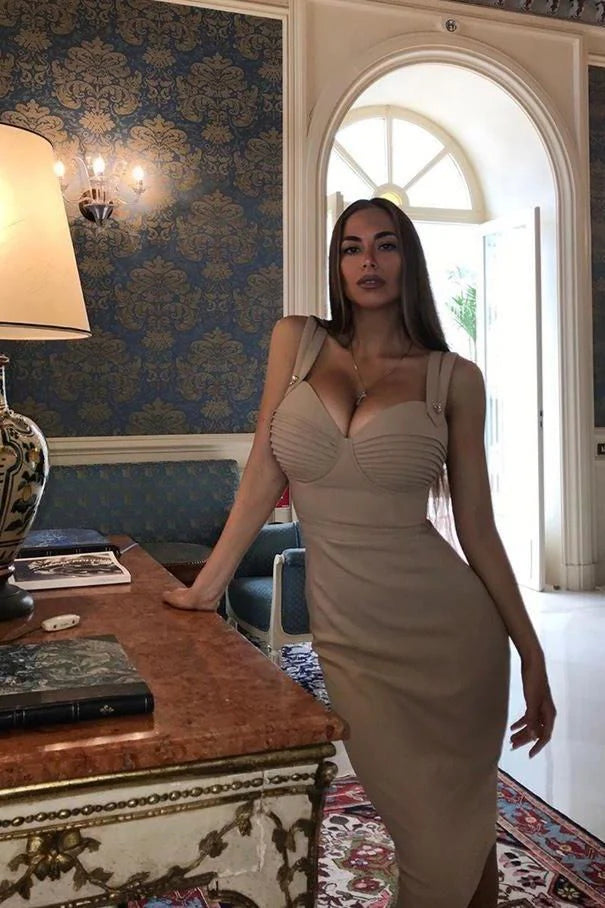 Kate Bandage Dress Nude