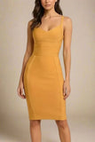 Kit Bandage Dress Apricot Orange