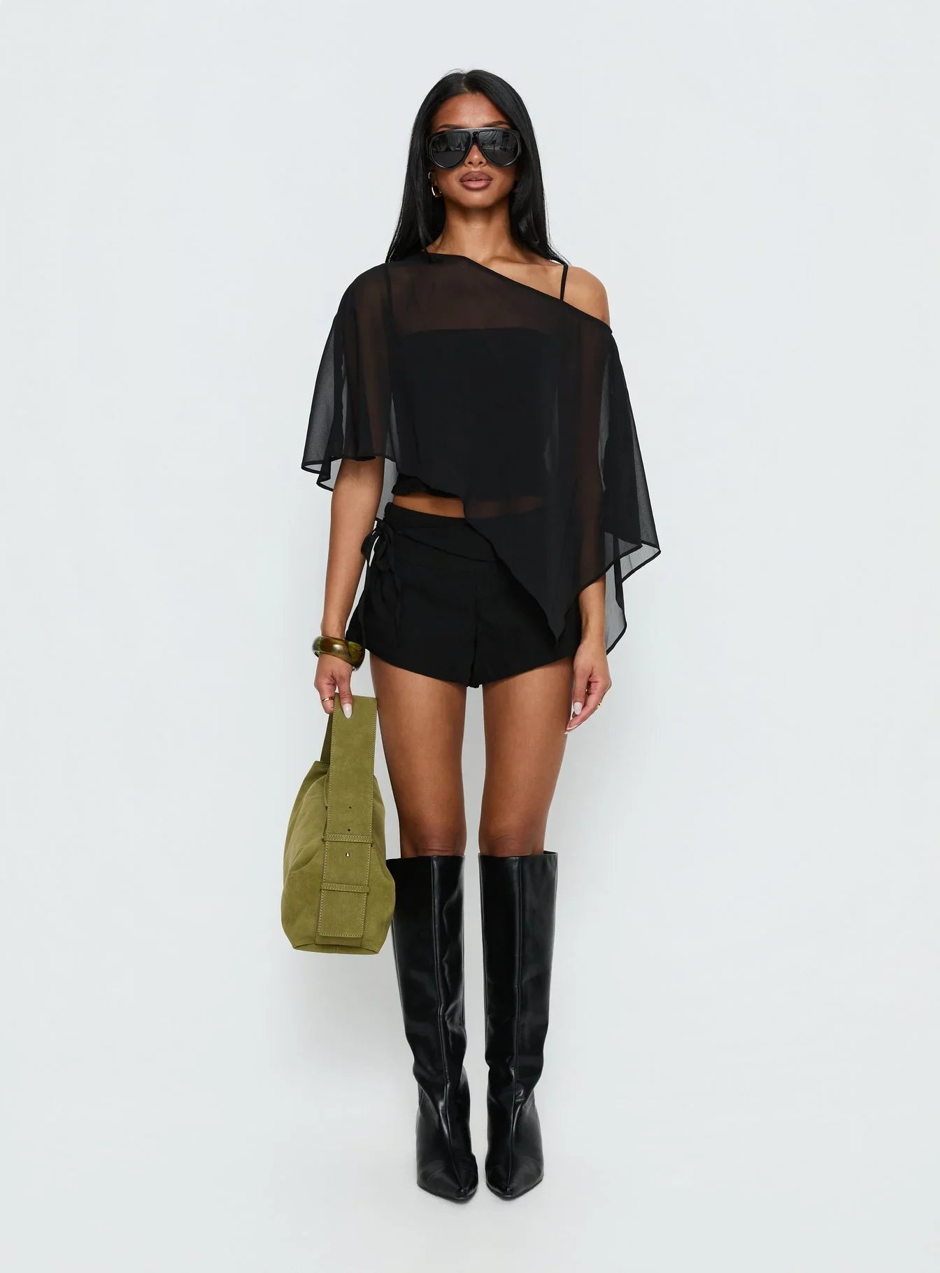 Senzo Wrap Shorts Black