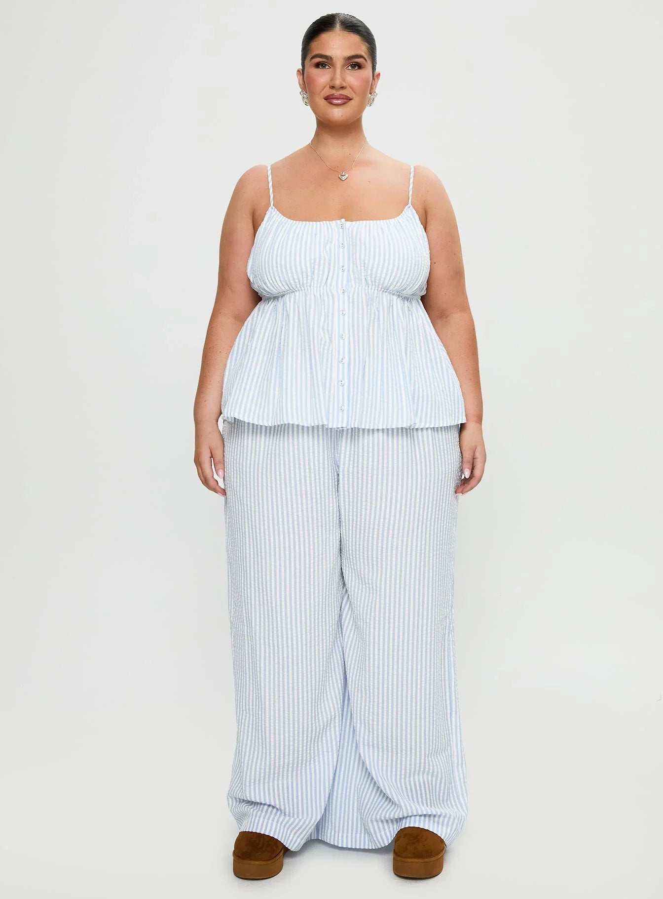 Cassini Set Blue Stripe Curve