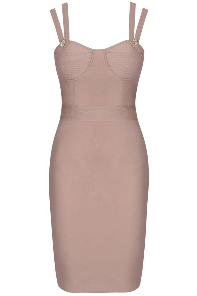 Kate Bandage Dress Nude