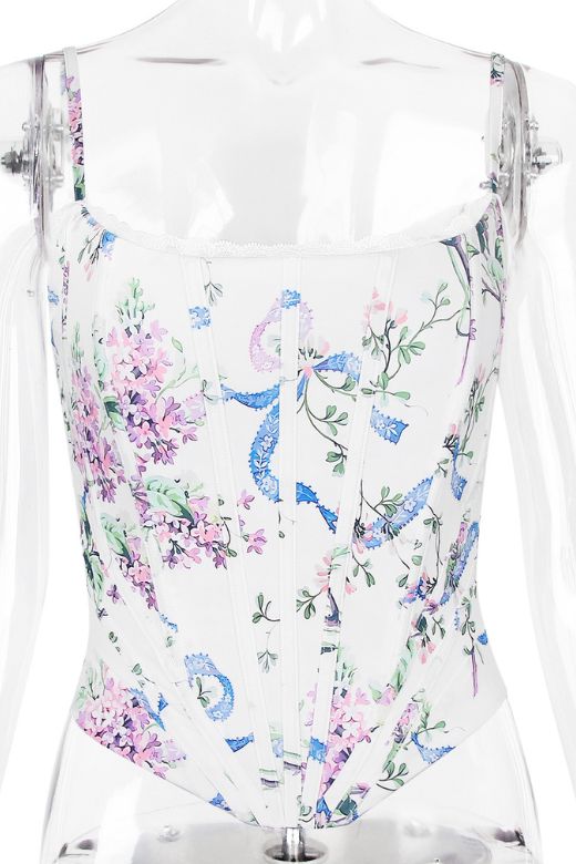 Penny Top White Floral