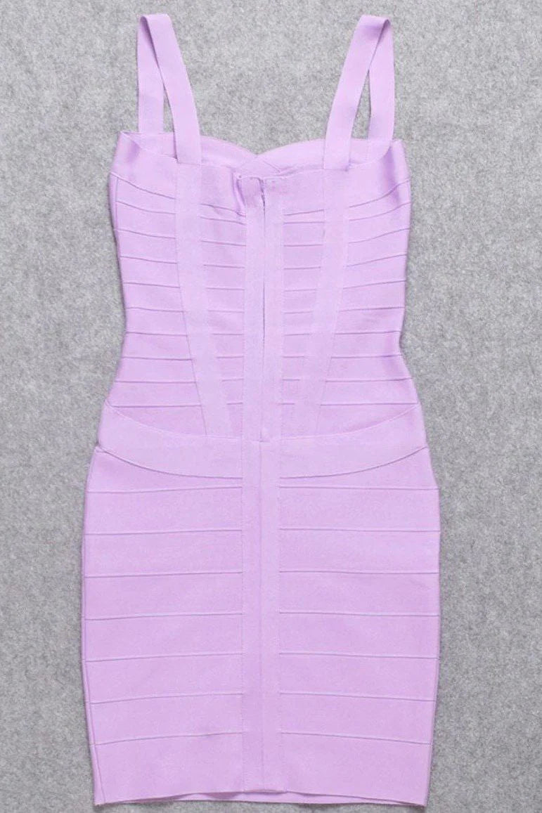 Heidi Bandage Mini Dress Violet Purple Sale