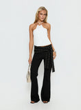 Hedlea Draped Ring Detail Top White