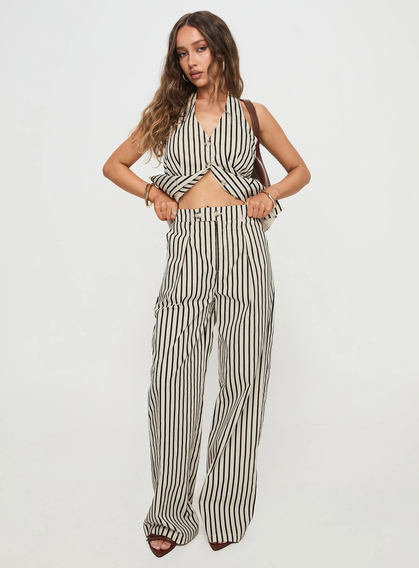 Cassiopeia Set Beige Stripe