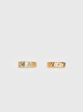 September Sunsets Diamante Ring Pack Gold