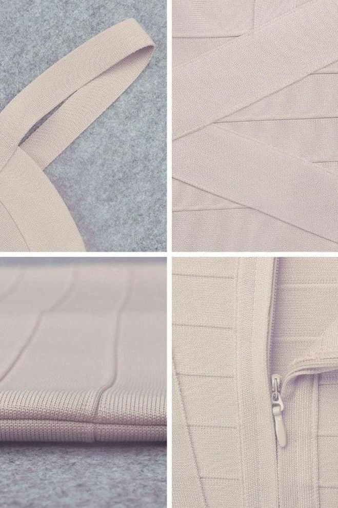 Heidi Bandage Mini Dress Cream Sale