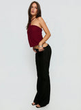 Krislynn Button Belt Pants Black