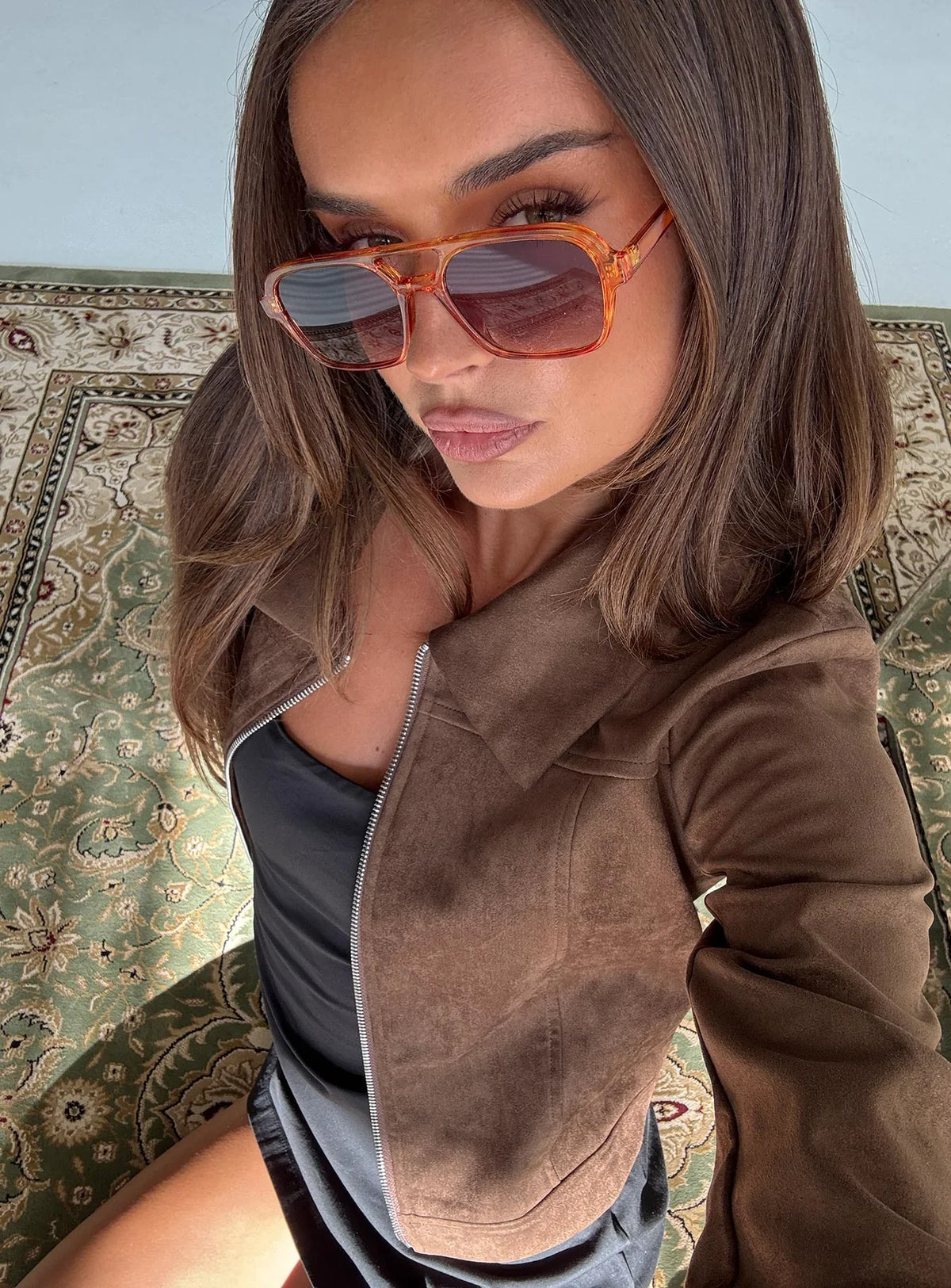 Roc Eyewear Unity Aviator Sunglasses Honey Tort