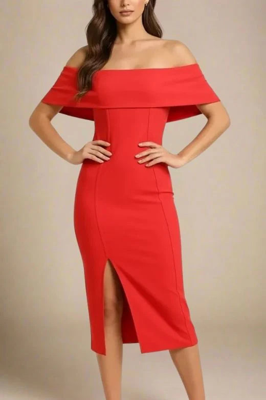 Kristina Bodycon Dress Dress Lipstick Red
