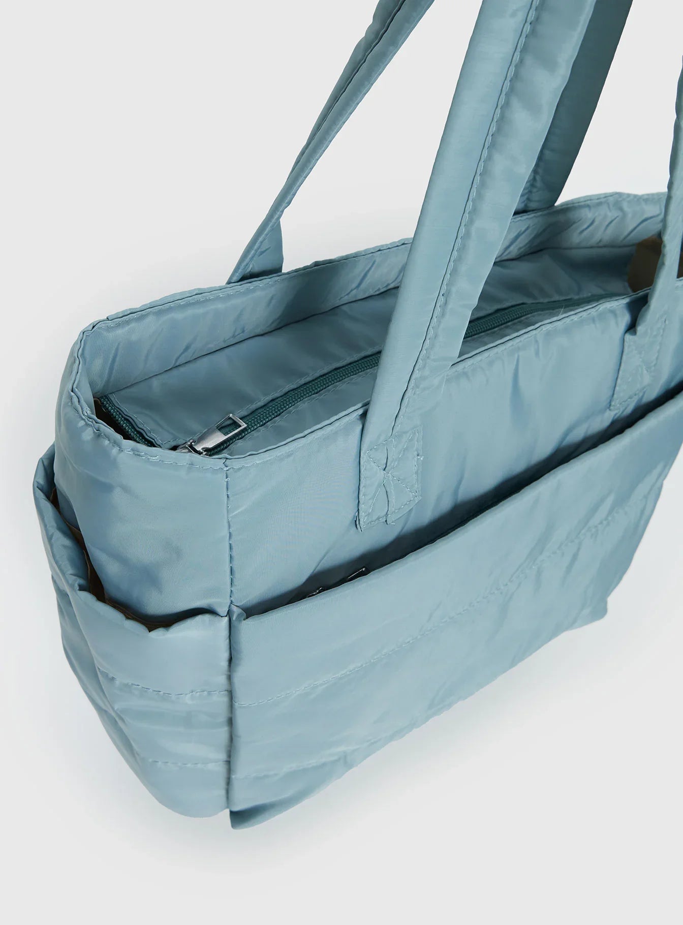 Delicacy Puff Tote Bag Blue